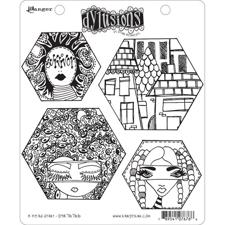 Cling Rubber Stamp Set - Dylusions / A Head Start